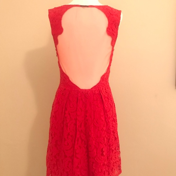 Urban Outfitters red lace dress - Picture 3 of 8